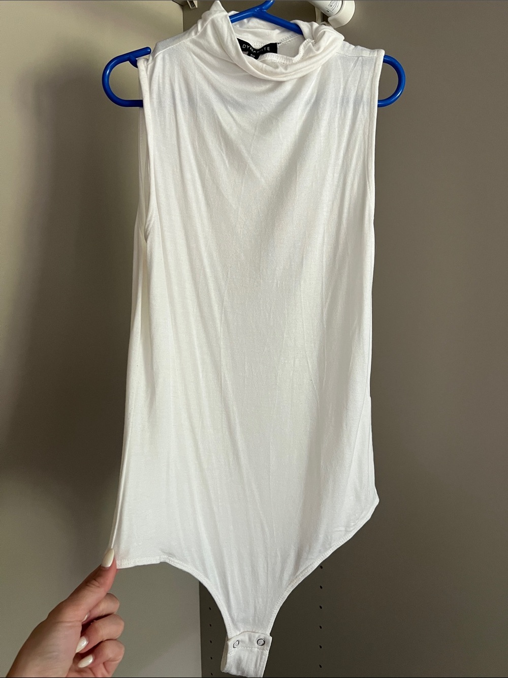 Dynamite • Women’s S • Sleeveless Mock Neck Bodysuit • White